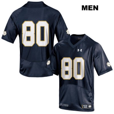 Notre Dame Fighting Irish Men's Micah Jones #80 Navy Under Armour No Name Authentic Stitched College NCAA Football Jersey OAC1899QV